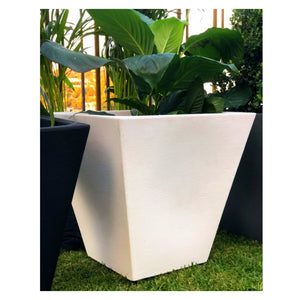 Maceta Trapezoidal Camomila 45 Blanco