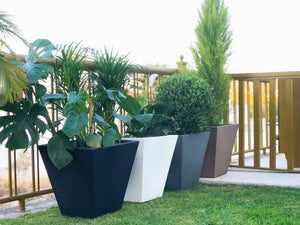 Maceta Trapezoidal Camomila 45 Negro