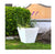 Maceta Trapezoidal Clavel 30 Blanco