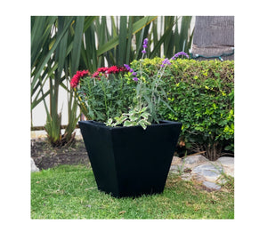 Maceta Trapezoidal Clavel 30 Negro