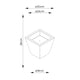 Maceta Trapezoidal Clavel 30 Gris
