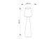Lámpara de Pie Lola 165 Cable Exterior