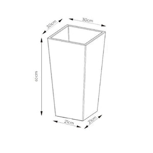 Maceta Trapezoidal Melisa 30 Gris