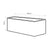 Maceta Rectangular Jacaranda 100 Negro