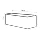 Maceta Rectangular Jacaranda 100 Negro